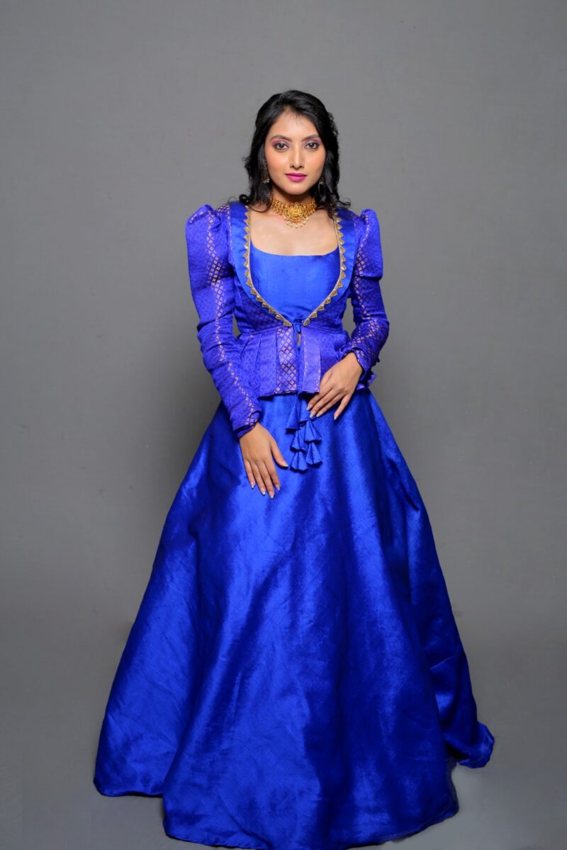 blue-lehenga