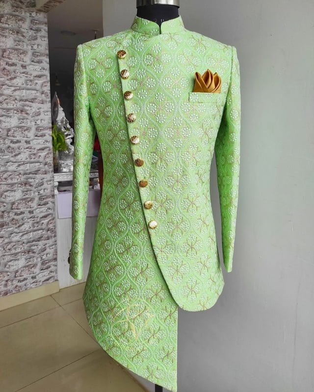 Emerald Fusion Sherwani-men's -pv-collection