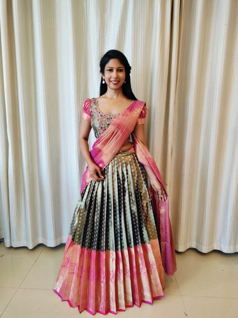 chitra murugiyan safron lehenga_pv collection