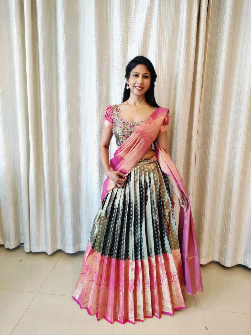 chitra murugiyan safron lehenga_pv collection